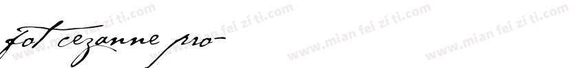 fot cezanne pro字体转换